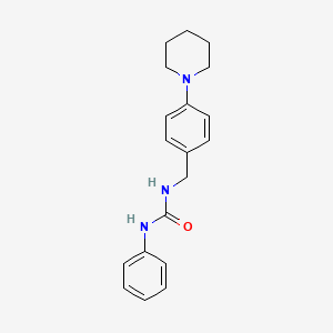 molecular formula C19H23N3O B4768872 N-phenyl-N'-[4-(1-piperidinyl)benzyl]urea 