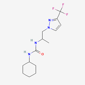 N-cyclohexyl-N'-{1-methyl-2-[3-(trifluoromethyl)-1H-pyrazol-1-yl]ethyl}urea