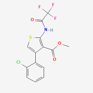 methyl 4-(2-chlorophenyl)-2-[(trifluoroacetyl)amino]-3-thiophenecarboxylate