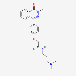 N-[3-(DIMETHYLAMINO)PROPYL]-2-[4-(3-METHYL-4-OXO-3,4-DIHYDRO-1-PHTHALAZINYL)PHENOXY]ACETAMIDE