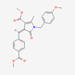 methyl 1-(4-methoxybenzyl)-4-[4-(methoxycarbonyl)benzylidene]-2-methyl-5-oxo-4,5-dihydro-1H-pyrrole-3-carboxylate