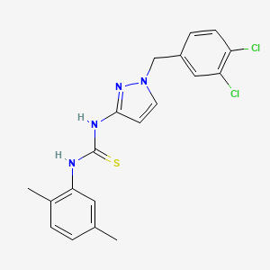 N-[1-(3,4-dichlorobenzyl)-1H-pyrazol-3-yl]-N'-(2,5-dimethylphenyl)thiourea