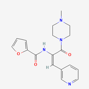 N-[1-[(4-methyl-1-piperazinyl)carbonyl]-2-(3-pyridinyl)vinyl]-2-furamide