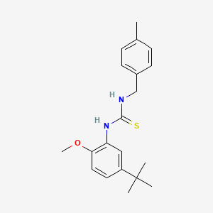 N-(5-tert-butyl-2-methoxyphenyl)-N'-(4-methylbenzyl)thiourea