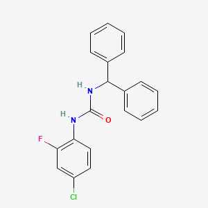 N-(4-chloro-2-fluorophenyl)-N'-(diphenylmethyl)urea