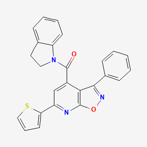 4-(2,3-dihydro-1H-indol-1-ylcarbonyl)-3-phenyl-6-(2-thienyl)isoxazolo[5,4-b]pyridine