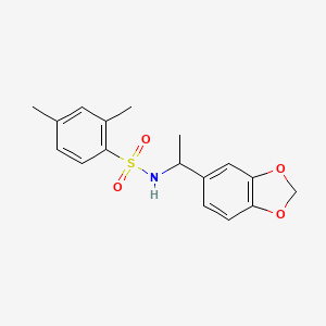 N-[1-(1,3-benzodioxol-5-yl)ethyl]-2,4-dimethylbenzenesulfonamide