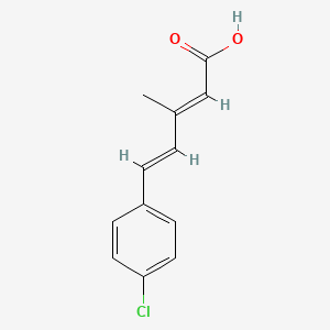 (2E,4E)-5-(4-chlorophenyl)-3-methylpenta-2,4-dienoic acid