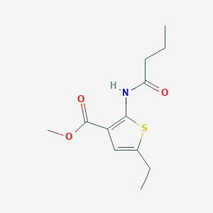 Methyl 2-(butanoylamino)-5-ethylthiophene-3-carboxylate