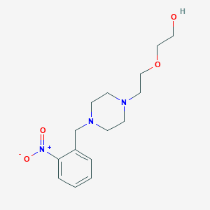 molecular formula C15H23N3O4 B4769350 2-[2-[4-[(2-nitrophenyl)methyl]piperazin-1-yl]ethoxy]ethanol 