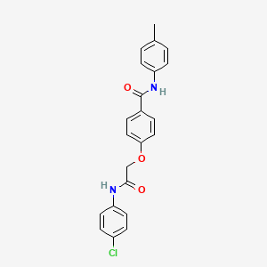 4-[2-(4-chloroanilino)-2-oxoethoxy]-N-(4-methylphenyl)benzamide