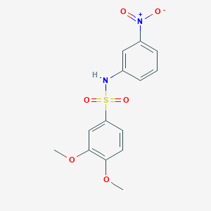 3,4-dimethoxy-N-(3-nitrophenyl)benzenesulfonamide