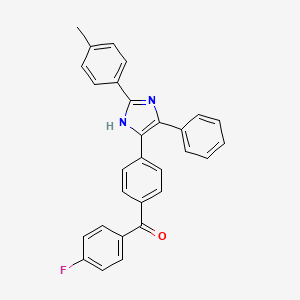 (4-fluorophenyl){4-[2-(4-methylphenyl)-4-phenyl-1H-imidazol-5-yl]phenyl}methanone