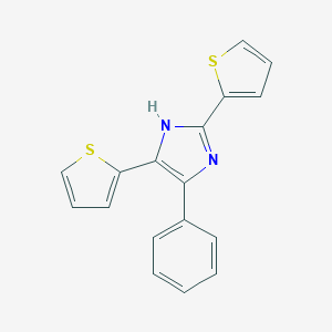 molecular formula C17H12N2S2 B476962 4-phenyl-2,5-dithiophen-2-yl-1H-imidazole CAS No. 24052-50-4