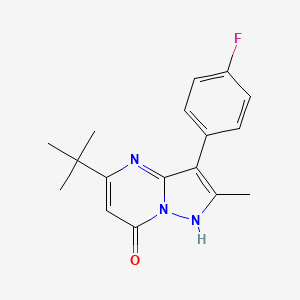 5-tert-butyl-3-(4-fluorophenyl)-2-methylpyrazolo[1,5-a]pyrimidin-7-ol