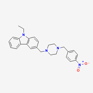 9-ethyl-3-{[4-(4-nitrobenzyl)-1-piperazinyl]methyl}-9H-carbazole