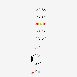 4-{[4-(phenylsulfonyl)benzyl]oxy}benzaldehyde