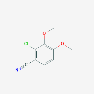 molecular formula C9H8ClNO2 B047699 2-氯-3,4-二甲氧基苯甲腈 CAS No. 119413-61-5