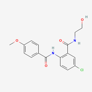 5-chloro-N-(2-hydroxyethyl)-2-[(4-methoxybenzoyl)amino]benzamide