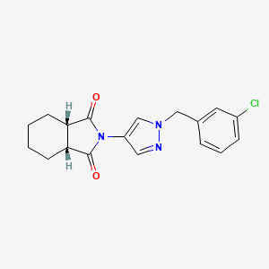 (3aR,7aS)-2-[1-(3-chlorobenzyl)-1H-pyrazol-4-yl]hexahydro-1H-isoindole-1,3(2H)-dione