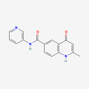 4-hydroxy-2-methyl-N-(pyridin-3-yl)quinoline-6-carboxamide