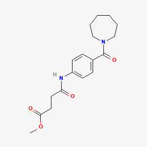 Methyl 4-{[4-(azepan-1-ylcarbonyl)phenyl]amino}-4-oxobutanoate