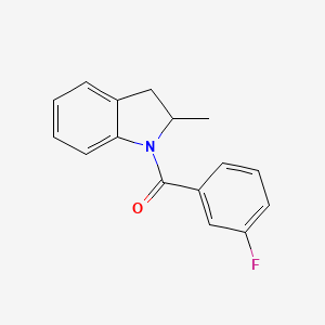 (3-fluorophenyl)(2-methyl-2,3-dihydro-1H-indol-1-yl)methanone