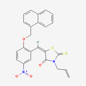 3-allyl-5-[2-(1-naphthylmethoxy)-5-nitrobenzylidene]-2-thioxo-1,3-thiazolidin-4-one