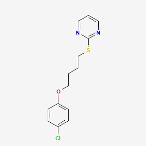 2-{[4-(4-chlorophenoxy)butyl]thio}pyrimidine