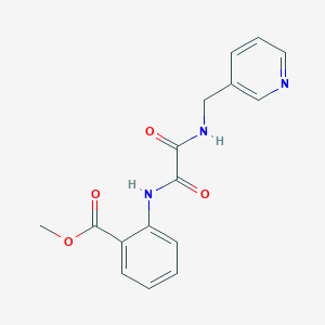 molecular formula C16H15N3O4 B4770260 2-((PYRIDIN-3-YLMETHYL)-AMINOOXALYL)-AMINO)-BENZOIC ACID METHYL ESTER 