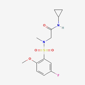 N-CYCLOPROPYL-2-(N-METHYL5-FLUORO-2-METHOXYBENZENESULFONAMIDO)ACETAMIDE