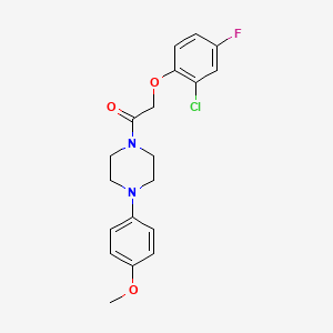 2-(2-CHLORO-4-FLUOROPHENOXY)-1-[4-(4-METHOXYPHENYL)PIPERAZINO]-1-ETHANONE