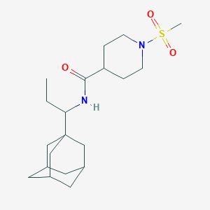 N~4~-[1-(1-ADAMANTYL)PROPYL]-1-(METHYLSULFONYL)-4-PIPERIDINECARBOXAMIDE