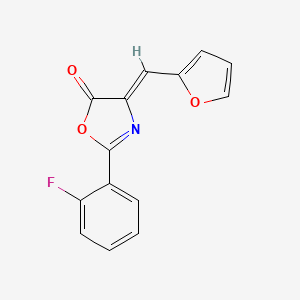 2-(2-fluorophenyl)-4-(2-furylmethylene)-1,3-oxazol-5(4H)-one