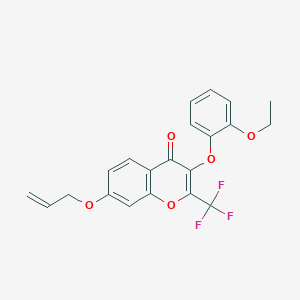 7-(allyloxy)-3-(2-ethoxyphenoxy)-2-(trifluoromethyl)-4H-chromen-4-one