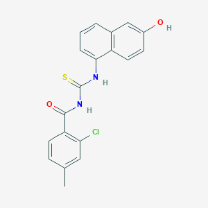 2-chloro-N-{[(6-hydroxy-1-naphthyl)amino]carbonothioyl}-4-methylbenzamide