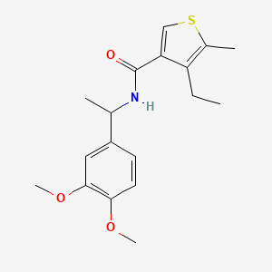 N-[1-(3,4-dimethoxyphenyl)ethyl]-4-ethyl-5-methyl-3-thiophenecarboxamide