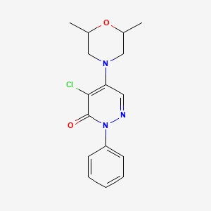 4-chloro-5-(2,6-dimethyl-4-morpholinyl)-2-phenyl-3(2H)-pyridazinone