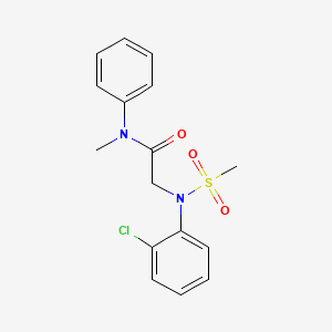 N~2~-(2-chlorophenyl)-N~1~-methyl-N~2~-(methylsulfonyl)-N~1~-phenylglycinamide