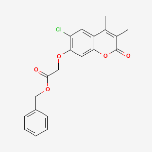 benzyl [(6-chloro-3,4-dimethyl-2-oxo-2H-chromen-7-yl)oxy]acetate