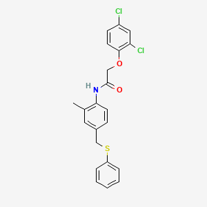 2-(2,4-dichlorophenoxy)-N-{2-methyl-4-[(phenylthio)methyl]phenyl}acetamide