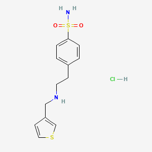4-{2-[(3-thienylmethyl)amino]ethyl}benzenesulfonamide hydrochloride