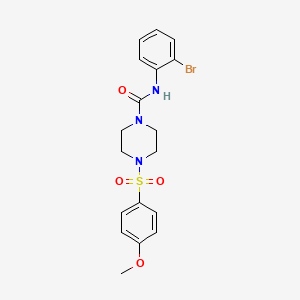 N-(2-bromophenyl)-4-[(4-methoxyphenyl)sulfonyl]-1-piperazinecarboxamide