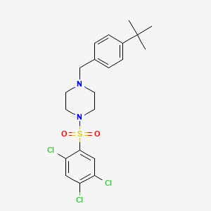 1-(4-tert-butylbenzyl)-4-[(2,4,5-trichlorophenyl)sulfonyl]piperazine