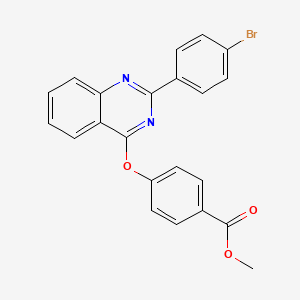 methyl 4-{[2-(4-bromophenyl)-4-quinazolinyl]oxy}benzoate