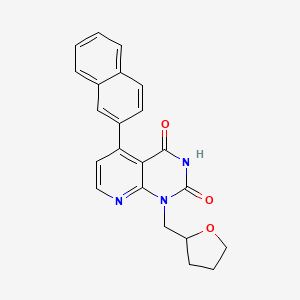 5-(2-naphthyl)-1-(tetrahydro-2-furanylmethyl)pyrido[2,3-d]pyrimidine-2,4(1H,3H)-dione