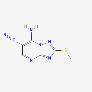 7-amino-2-(ethylthio)[1,2,4]triazolo[1,5-a]pyrimidine-6-carbonitrile