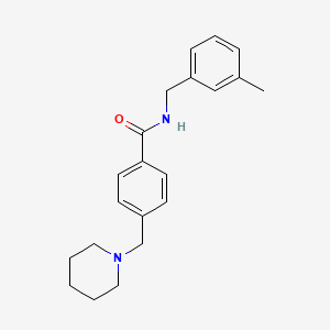 N-(3-methylbenzyl)-4-(1-piperidinylmethyl)benzamide