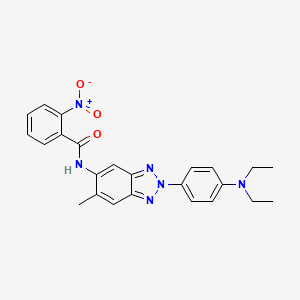 N-{2-[4-(diethylamino)phenyl]-6-methyl-2H-1,2,3-benzotriazol-5-yl}-2-nitrobenzamide