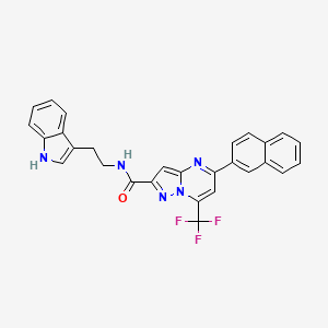 N-[2-(1H-indol-3-yl)ethyl]-5-(2-naphthyl)-7-(trifluoromethyl)pyrazolo[1,5-a]pyrimidine-2-carboxamide